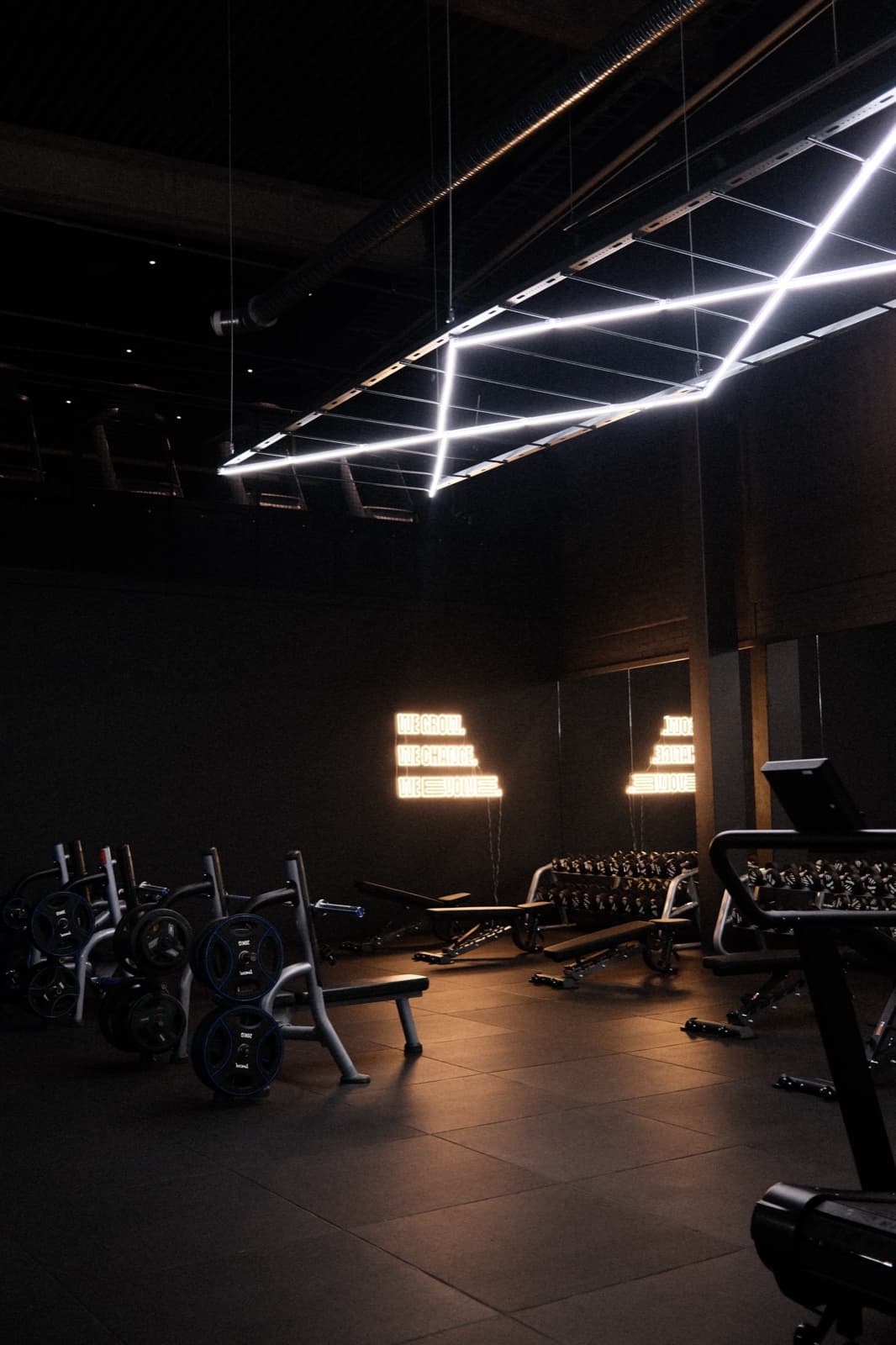 Fitnessketen met professionele sportvloer