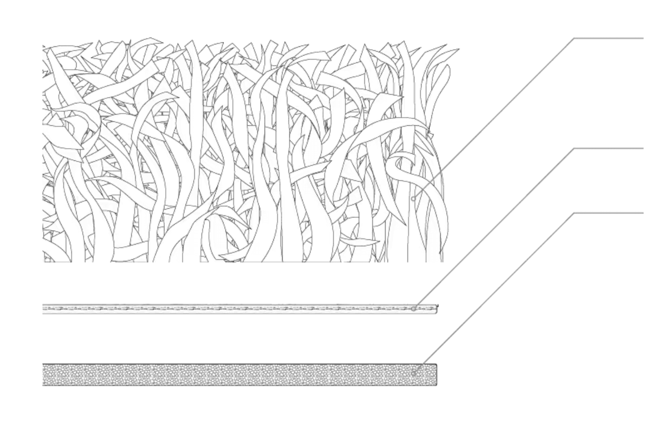 Technical illustration of the track construction